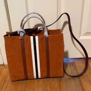 Fossil Carmen Shopper Suede Crossbody NWT